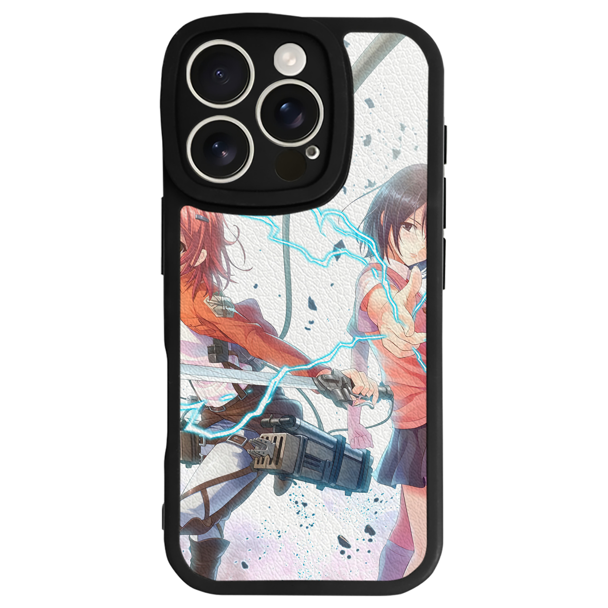 （画像用） 進撃の巨人 Attack on Titan 【iPhone 16シリーズ対応】シリコンスマホケース（レザー調） 材質：シリコン
